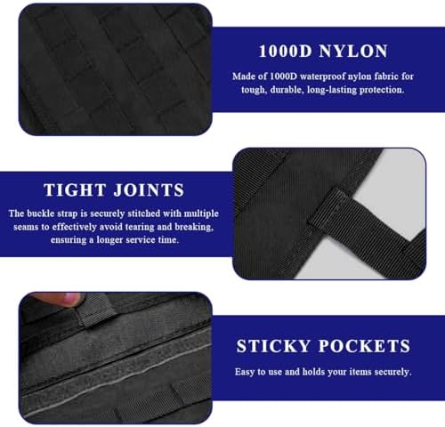 Sun Walker Car Seat Back Organizer, Sag Proof Nylon Vehicle Seat Back Tactical - Image 4