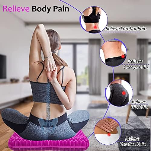 Gel Seat Cushion for Long Sitting, Extra Thick Gel Cushion for Wheelchair Soft - Image 6