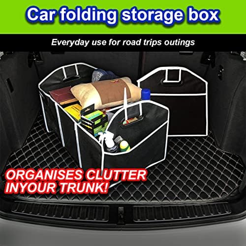 8sanlione Car Trunk Organizer, 3 Compartments, Foldable Storage Bag - Image 5