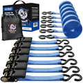 CARTMAN Ratchet Tie Down Straps, 1 in x 15 ft, 1500 lb by CARTMAN