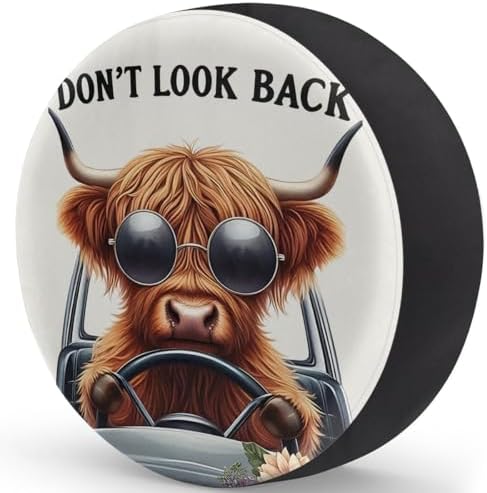 Rv Spare Tire Cover Wheel Funny Alpine Cow Tire Covers Wheel Protectors - Image 2