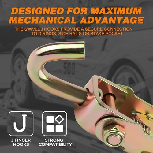 Tire Tie Down Straps 2" x 10ft - Image 6
