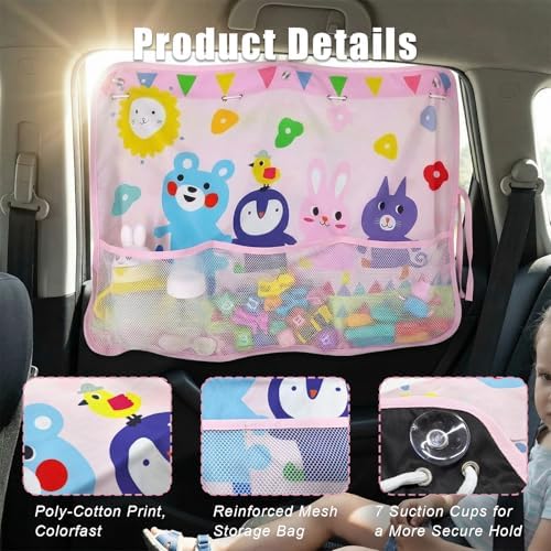 Car Window Shade for Baby, Cute Dino Pals - Image 5