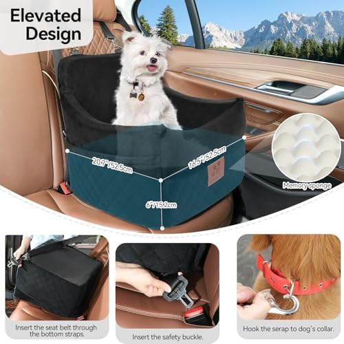 GL GLENSLAVE Dog Car Seat for Small/Medium Dogs, Dog Booster Car Seats - Image 4