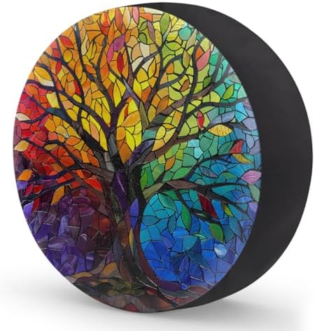 Tree of Life Spare Tire Cover 15in Spare Wheel Covers Tire Storage Cover - Image 2