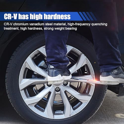 Universal Telescoping Wheel Lug Wrench, Extendable Car Wheel Nut Remover - Image 4