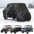 Zippered UTV Cover 4-6 Seater Outdoor UV Protection Storm-Proof Cover by QYMOTO