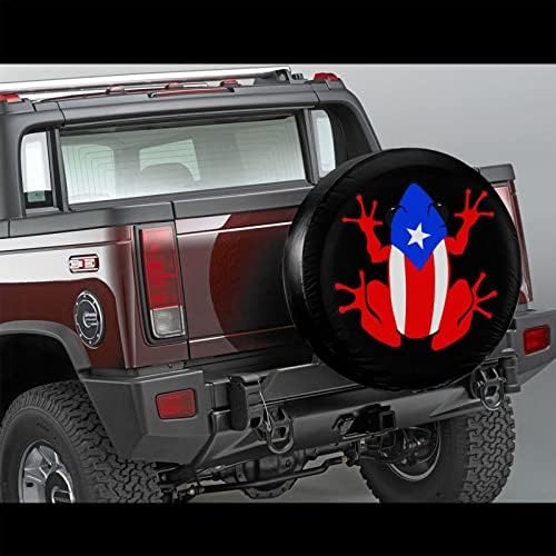 Coqui Puerto Rico Taino Spare Tire Cover, Universal Wheel Tire Cover - Image 2