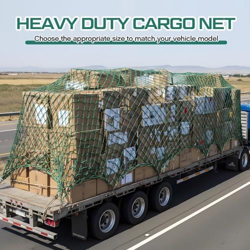 SATINIOR 24 x 12 ft Heavy Duty Cargo Net Truck Bed Network Cover - Image 4