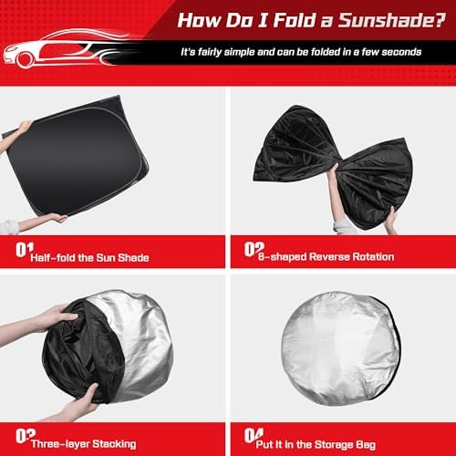 ARISMOTOR Windshield Sun Shade for Mazda CX-90 CX90 PHEV 2024-2025 2026 - Image 4