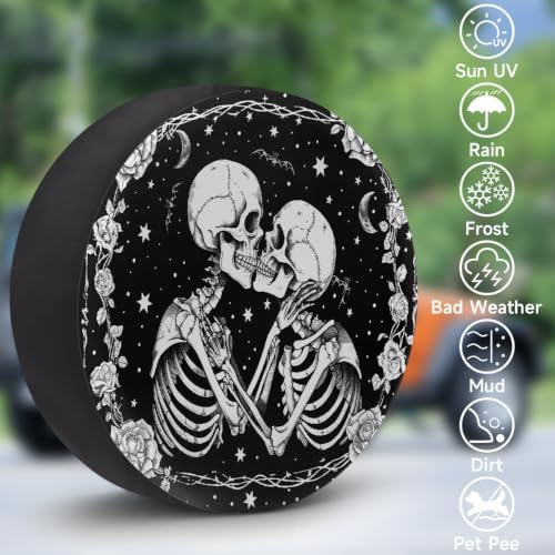 Halloween Spare Tire Cover Waterproof Dust-Proof Spare Wheel Covers - Image 3