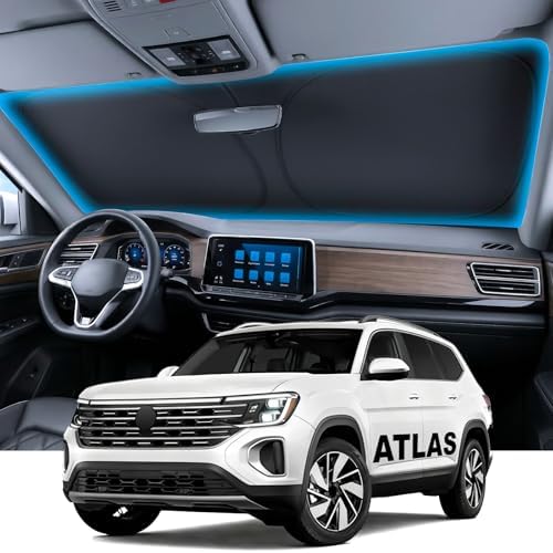 Wigoo for Volkswagen Atlas Windshield Sunshade, Custom Fit, Heat Blockage by wigoo