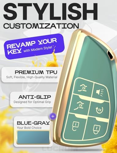 Lucrum Compatible with Chevy, Buick Key Fob Cover & Keychain - Image 3