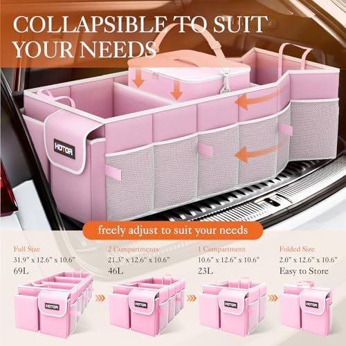 HOTOR Trunk Organizer, Sturdy Foldable - Image 6
