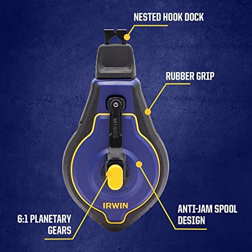 IRWIN Tools STRAIT-LINE Chalk Line, Speedline Pro Reel, 100 ft. - Image 3