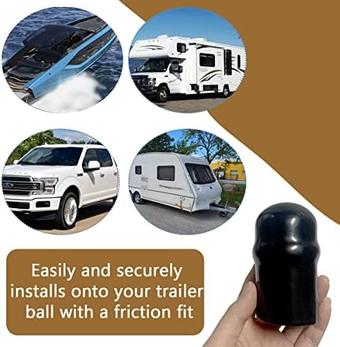 RV Trailer Hitch Ball Cover, Waterproof Heavy Duty Towball Protect Cap - Image 6