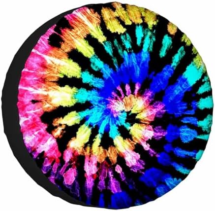 Tie Dye Pattern Spare Tire Cover by NOMEDOGYIM