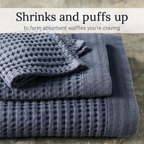 GILDEN TREE Waffle Towels for Bathroom Luxury 100% Cotton Bath Towels, Quick - Image 3