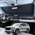 Wigoo for Honda Pilot Windshield Sunshade, Custom Fit, Keeps Interior Cool by wigoo