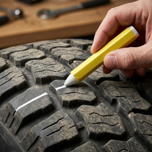 12pcs Tire Marker Pen for Auto Repairs, Weather Resistant Wax Crayon - Image 5