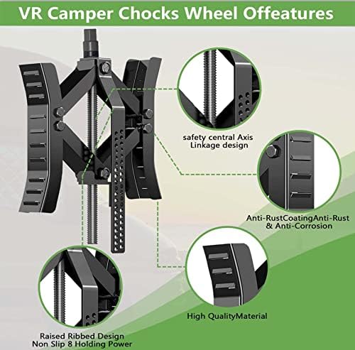 RVPNR217B RV Wheel Chock Stabilizer, Camper x chocks Travel Trailer, Wheel - Image 4