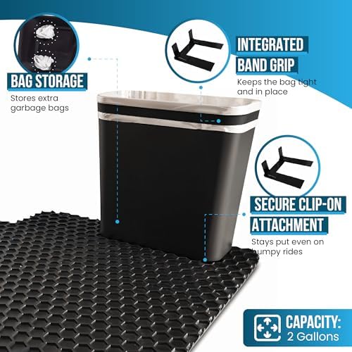 Car Trash Can for Car, Leakproof Garbage Bin - Image 3