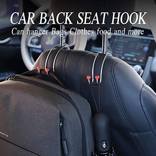 SAVORI Auto Hooks Bling Car Hangers Organizer Seat Headrest Hooks Strong and - Image 6