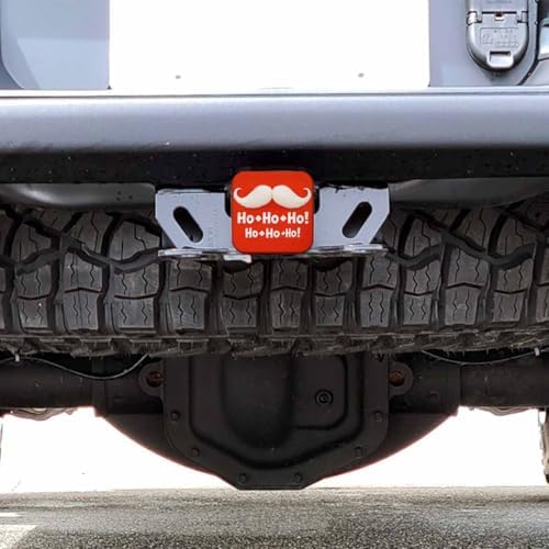 Tow Hitch Covers Christmas Santa, Funny Christmas Santa Mustache Laugh Auto 2 - Image 6