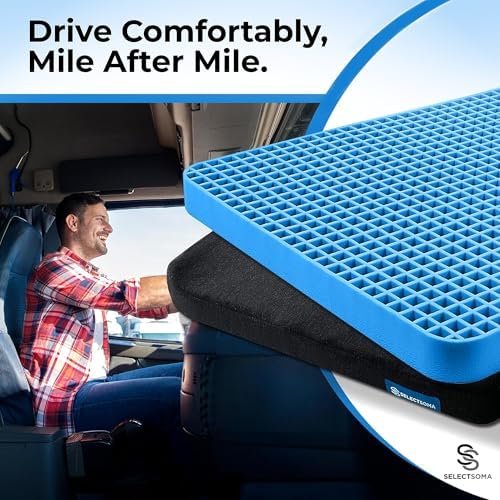 Travel Gel Seat Cushion for Long Sitting, Pressure Relief - Image 6