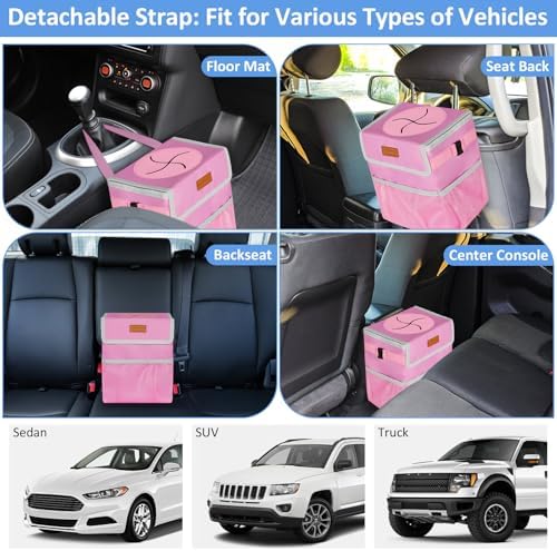 ELONGRIVER Car Trash Can for SUVs, Vans - Image 6