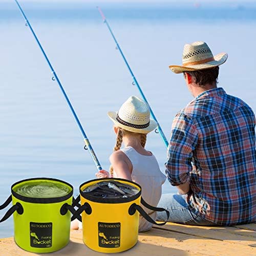 Collapsible Bucket 5 Gallon Container Folding Water Bucket Portable Wash Basin - Image 7