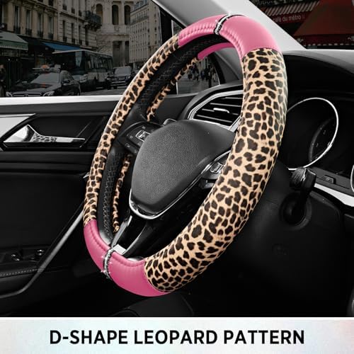 Road Comforts Leopard Steering Wheel Cover - Image 5