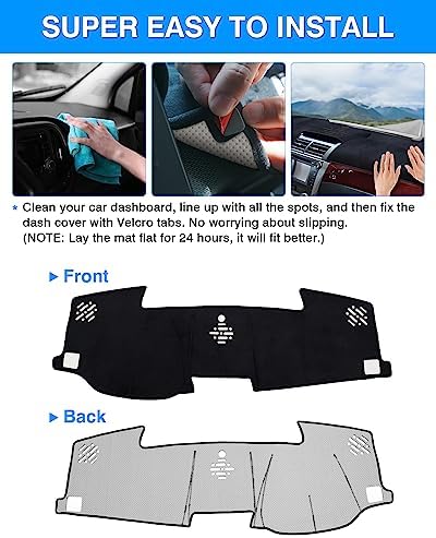 Autorder Dashboard Cover Mat for 2012-2017 Toyota Camry Accessories Dash Cover - Image 5