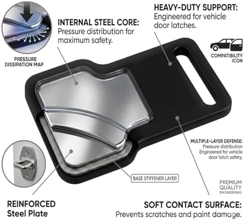 Car Door Step for Roof Access, Foldable Door Latch Step, Adjustable Multi-Angle - Image 4