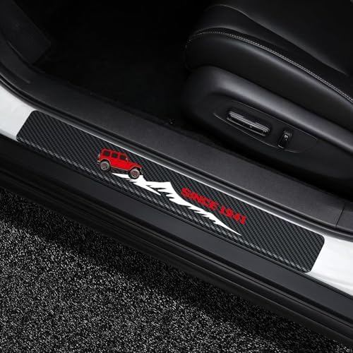 MAXDOOL 4Pcs Car Door Sill Protector Reflective by MAXDOOL
