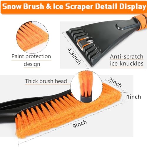 2 Pcs Snow Brush and Ice Scraper - Image 7
