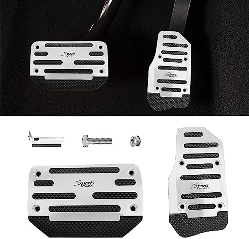 Ziciner 2PCS Non-Slip Car Pedal Pads, Automatic Gearbox Gas Pedal Brake Pedal by Ziciner