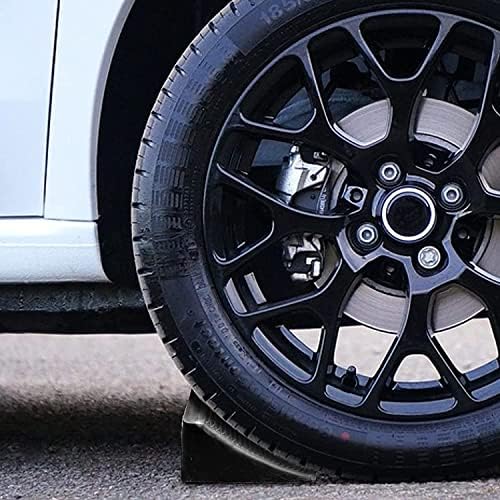 Fasmov 4 Pack Solid Rubber Heavy Duty Wheel Chock, Premium Chock - Image 4