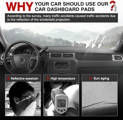 Autorder Gray Dashboard Cover Mat - Image 2