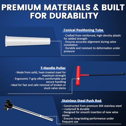 22PCS Tire Valve Stem Tool–Quick Change Valve Installer Kit - Image 2