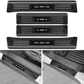 4PCS Door Sill Protector for Honda 2017-2025 2026 Ridgeline Accessories Black by YOJOJOCO