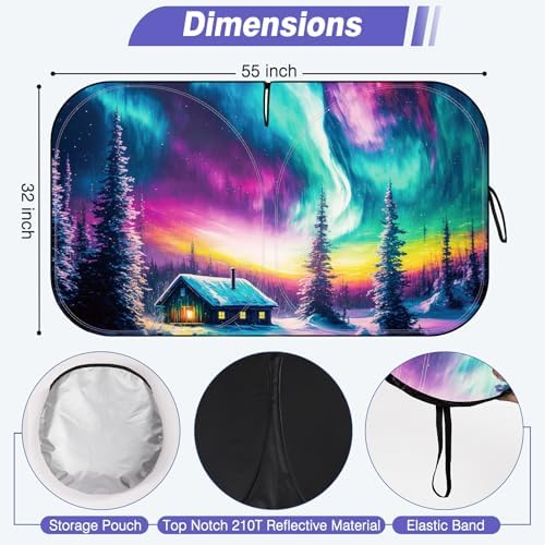 Windshield Sun Shade, Car Sun Shade Windshield - Image 7