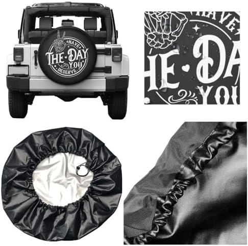 Spare Tire Covers for Trailers, Have The Day You Deserve Wheel Protectors - Image 5