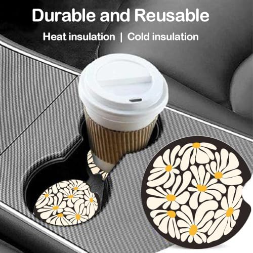 Ceramic Car Coasters – Absorbent Car Cup Holder Coaster Set - Image 2