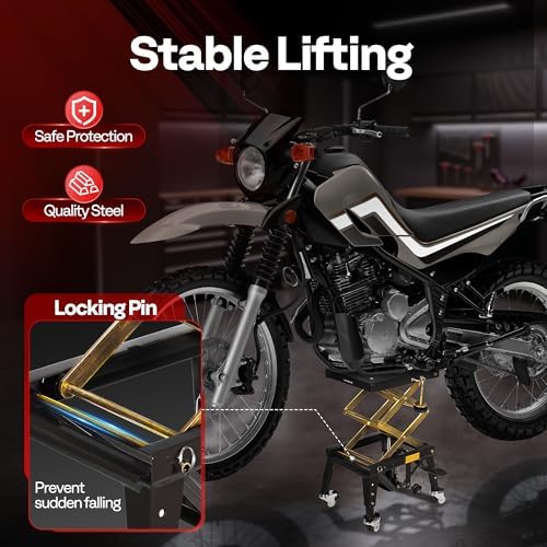 VIVOHOME 350 Lbs Hydraulic Motorcycle Lift Table Motorcycle Scissor Jack - Image 2