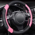 CAR PASS Line Rider Microfiber Leather Sporty 14.5-15 inch Steering Wheel Cover by CARPASS