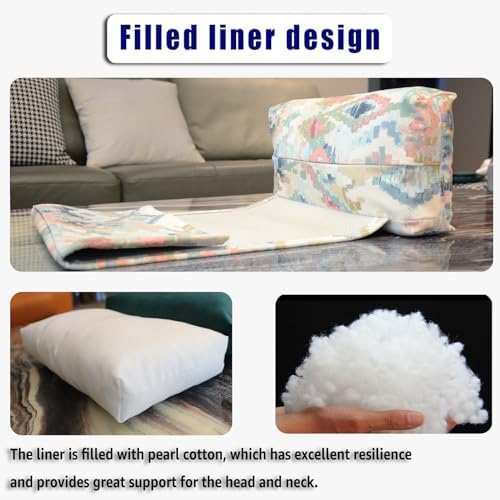 Velvet Recliner Headrest Pillow, Non-Slip Neck Support - Image 5