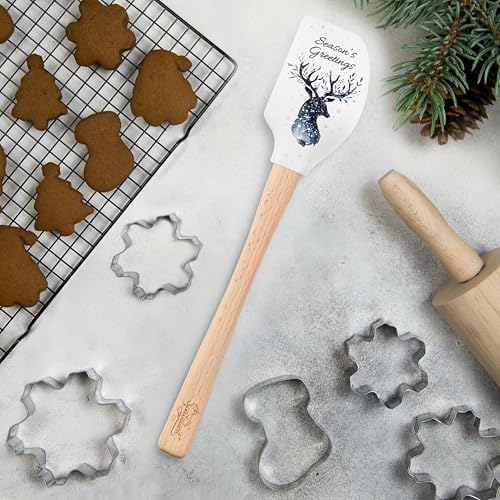Tovolo Spatulart ‘Season Greetings’ Christmas Holiday Silicone Spatula - Image 2