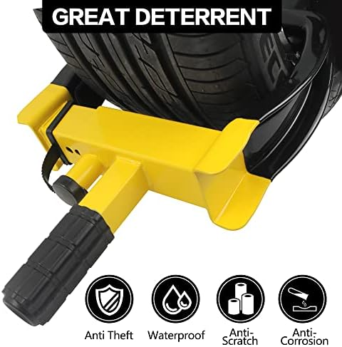 KAYCENTOP Universal Wheel Lock Clamp Anti Theft Trailer Locks Fit Most Vehicles - Image 3