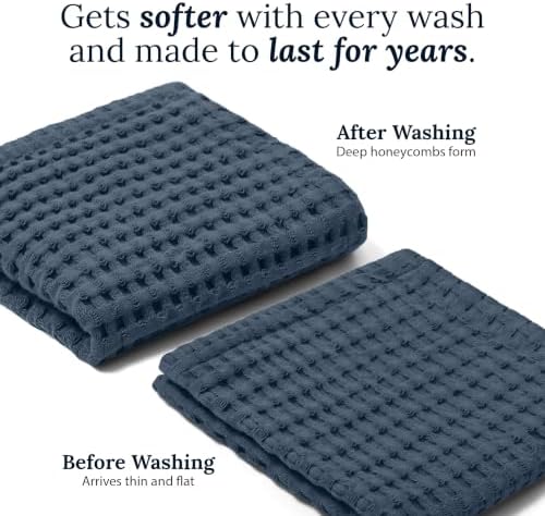 GILDEN TREE Waffle Bath Towels Wash Cloths - Image 5
